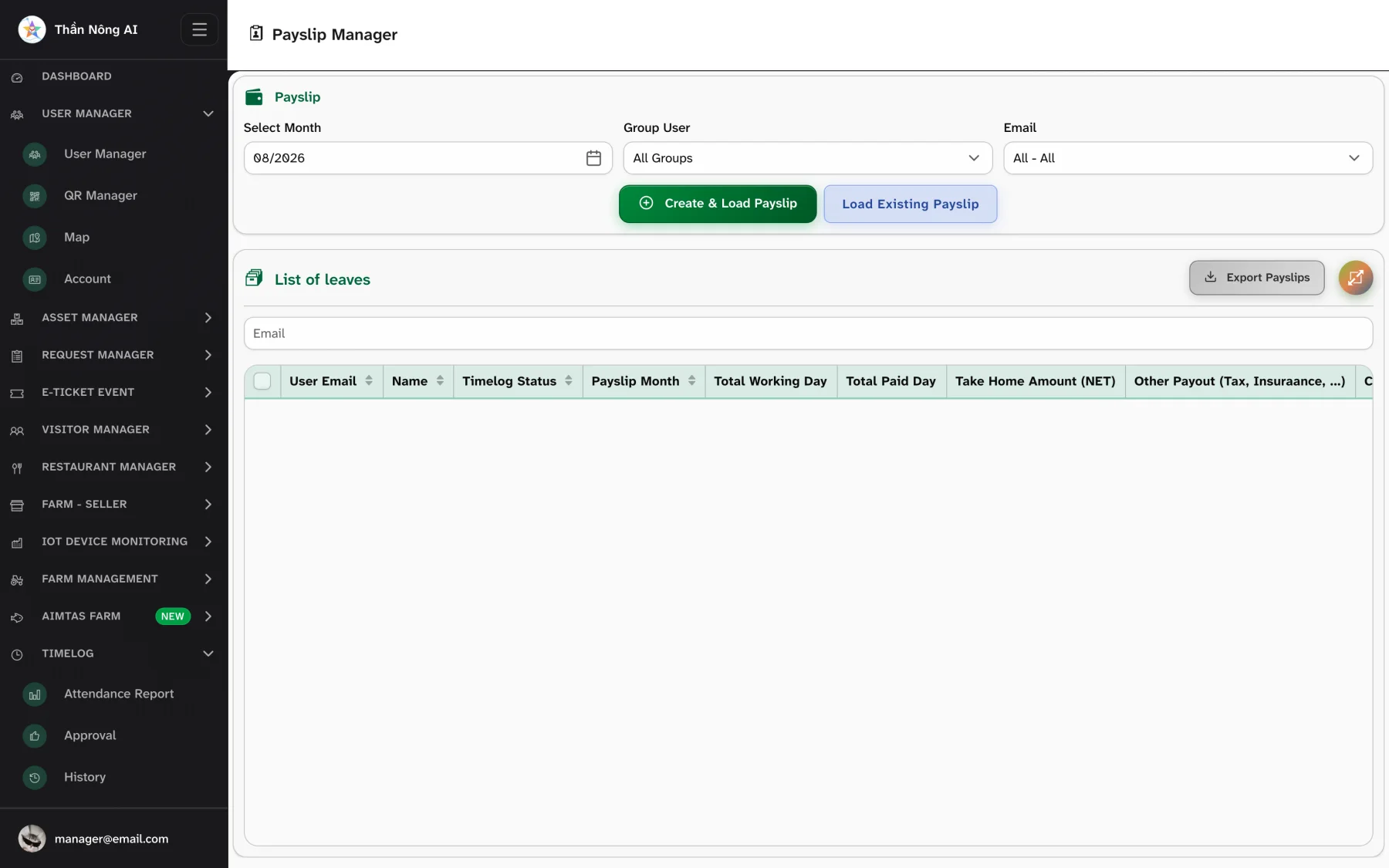 Payslips — Payslip