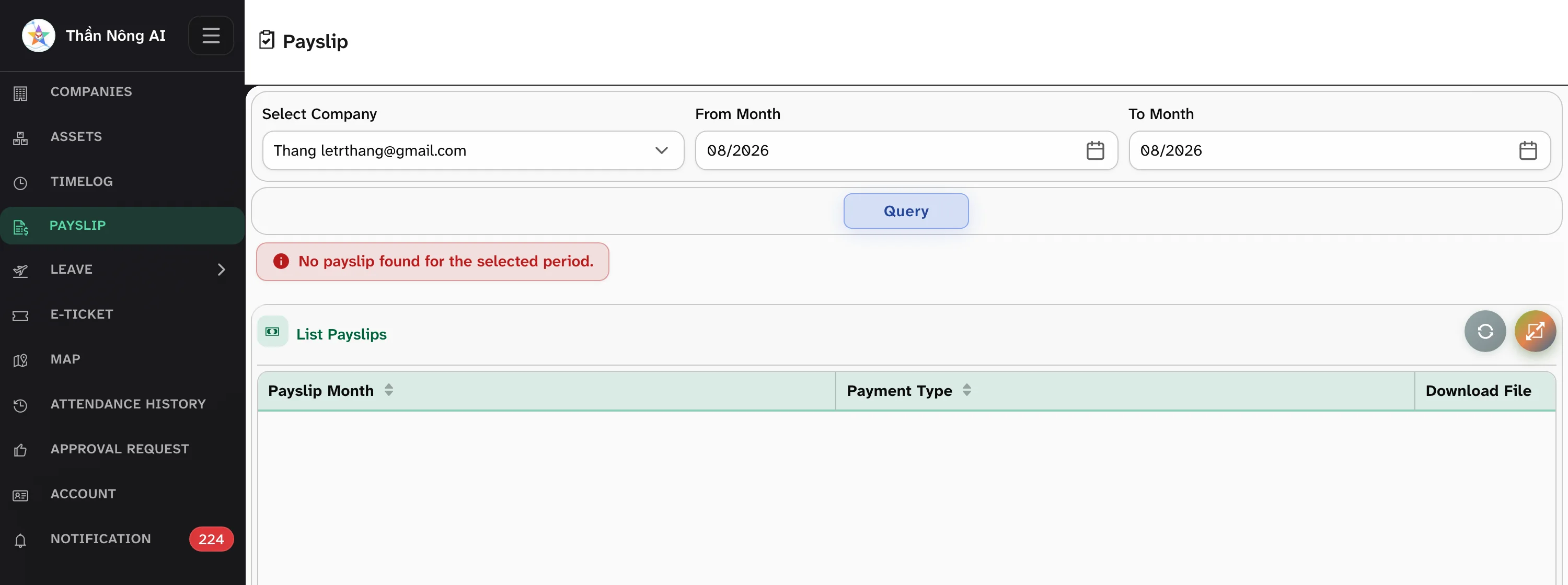 👤 How employees see their payslip — User portal › Payslip