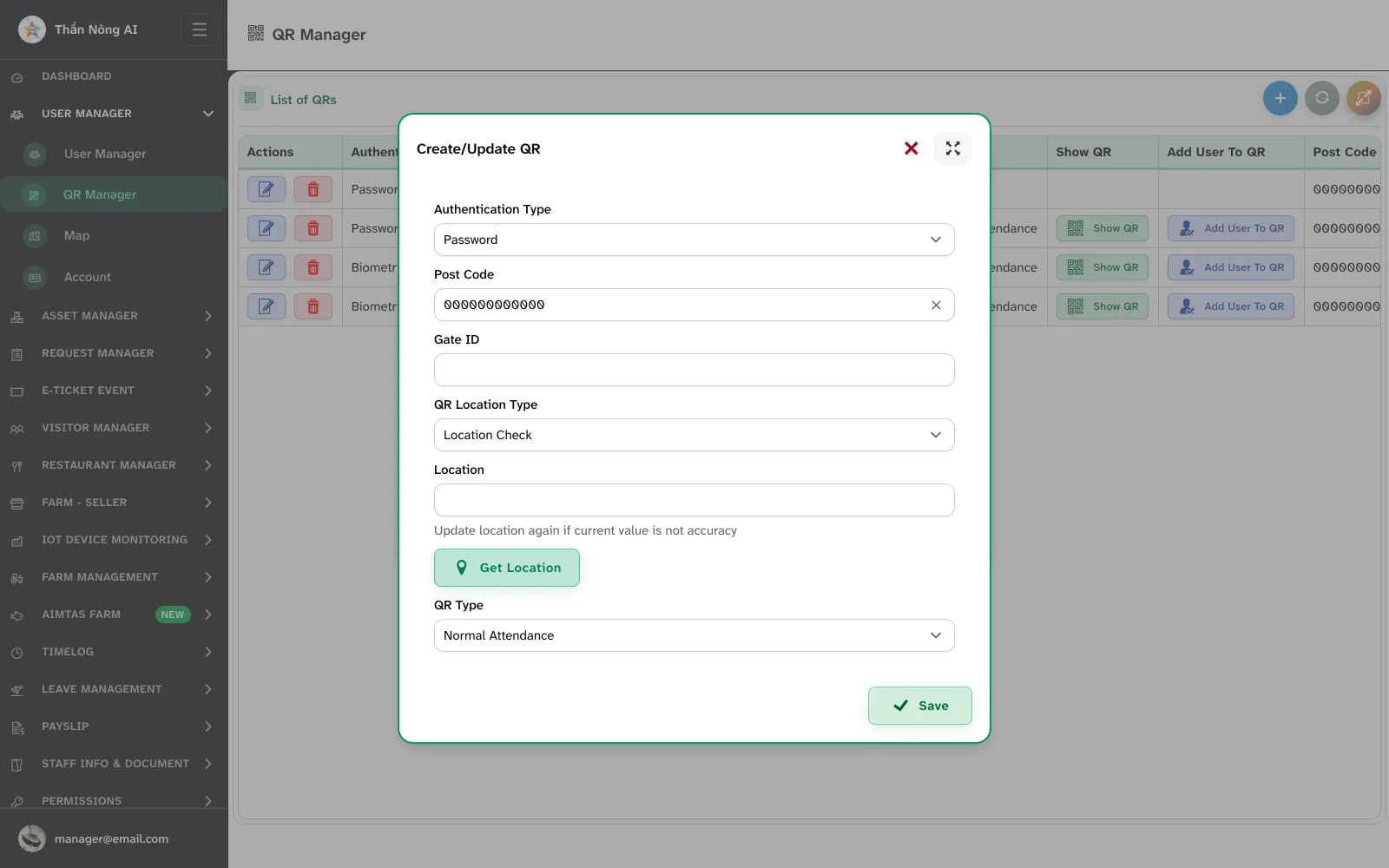 🖨️ Print and mount the QR code — User Manager › QR Manager