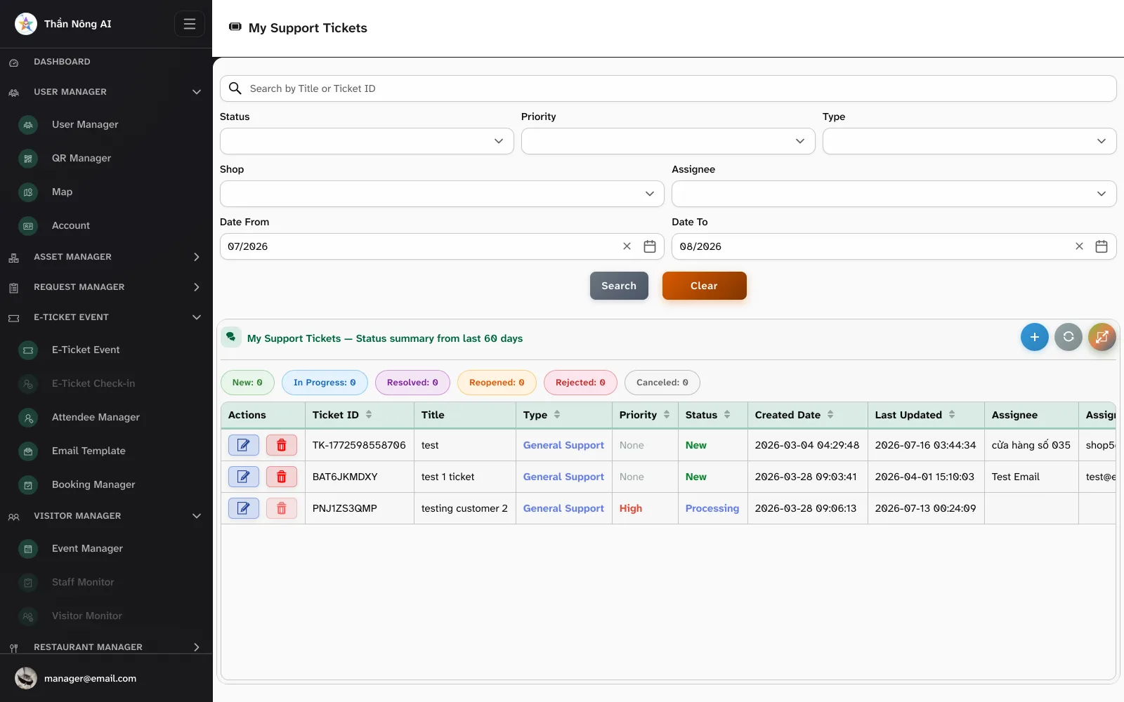 🎫 Handle shop support tickets — Farm - Seller › Support Tickets