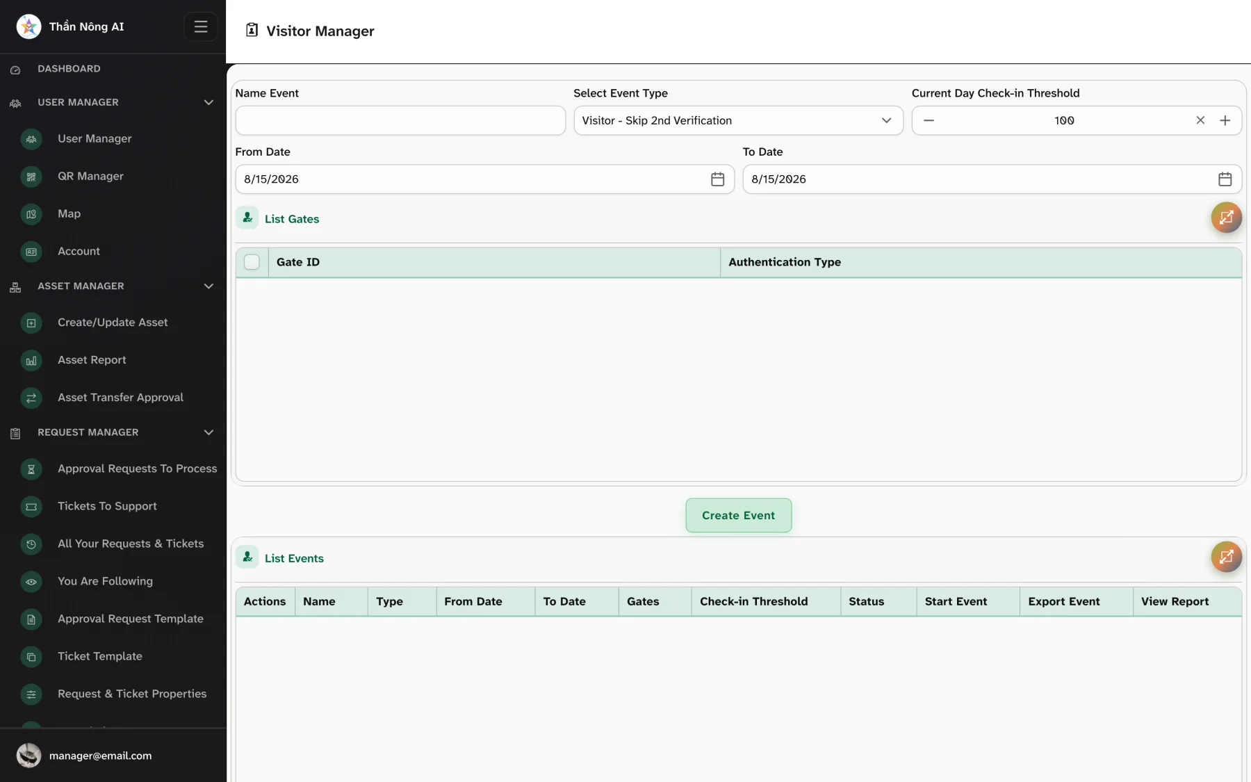 Visitor management — Visitor Manager