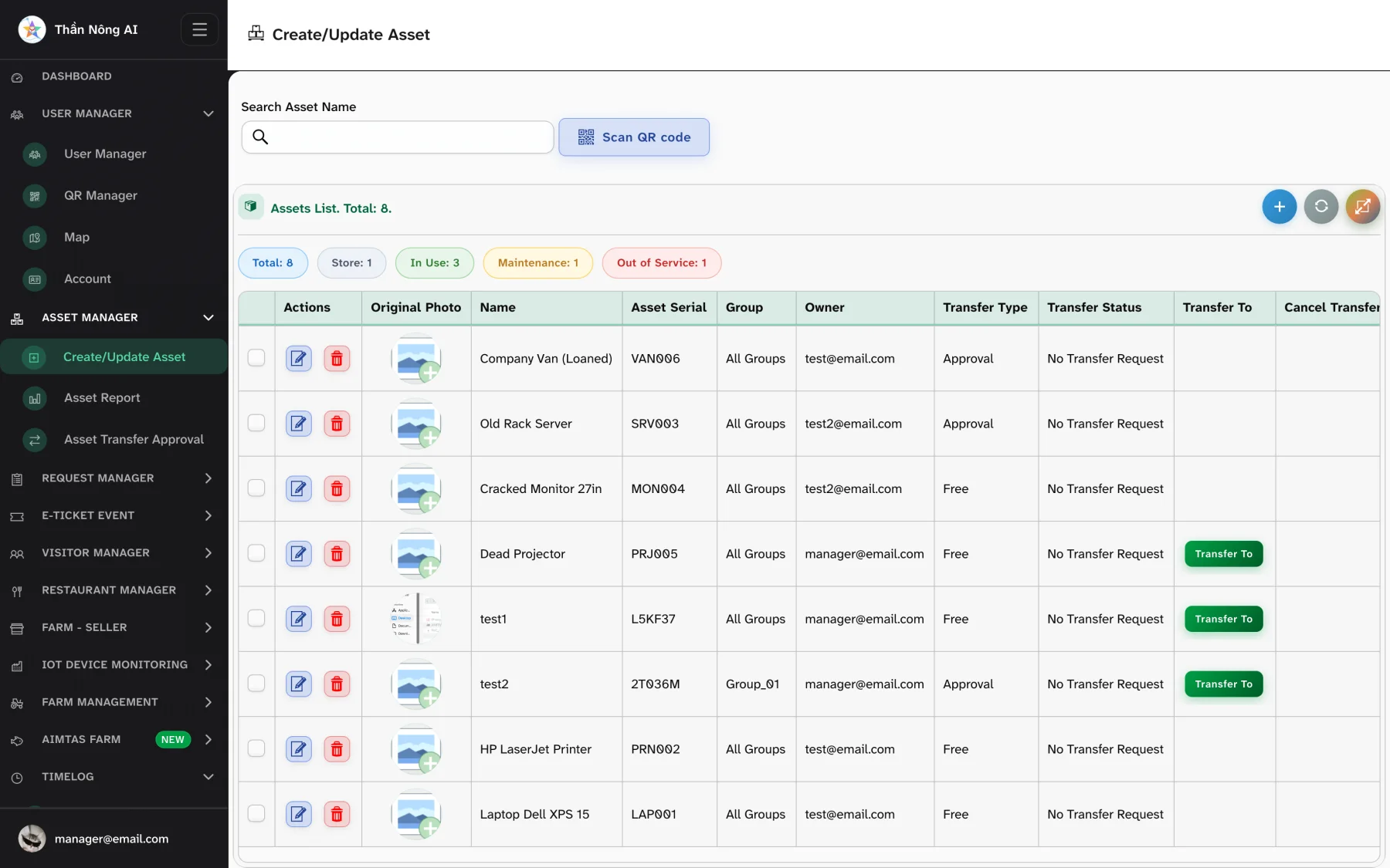 Asset management — Asset Manager