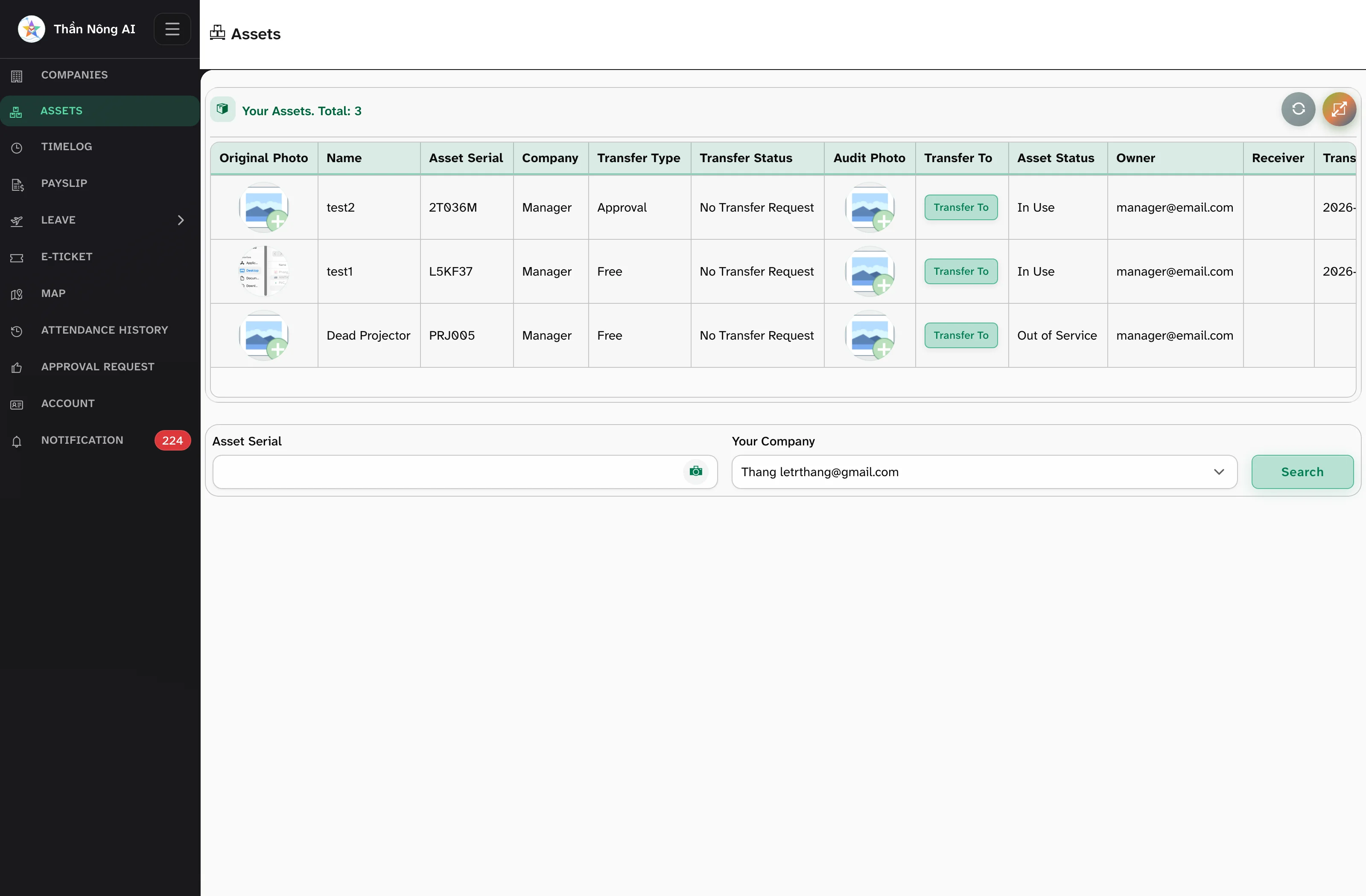 🤝 What employees do with their own assets — User portal › Assets