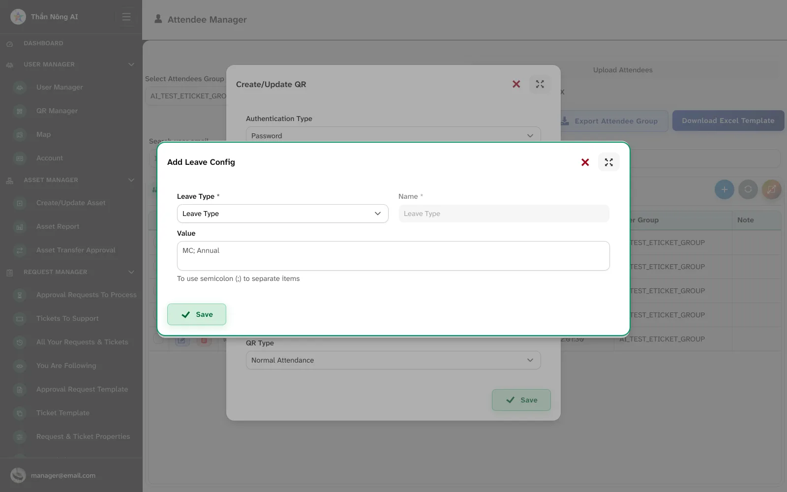 👥 Build attendee groups — E-Ticket Event › Attendee Manager