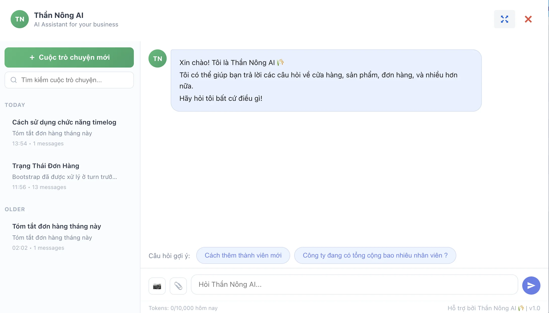 Thần Nông AI Portal